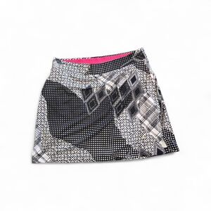 Callaway Golf Black White Skort Size L Activewear Sporty Stretch Active Preppy